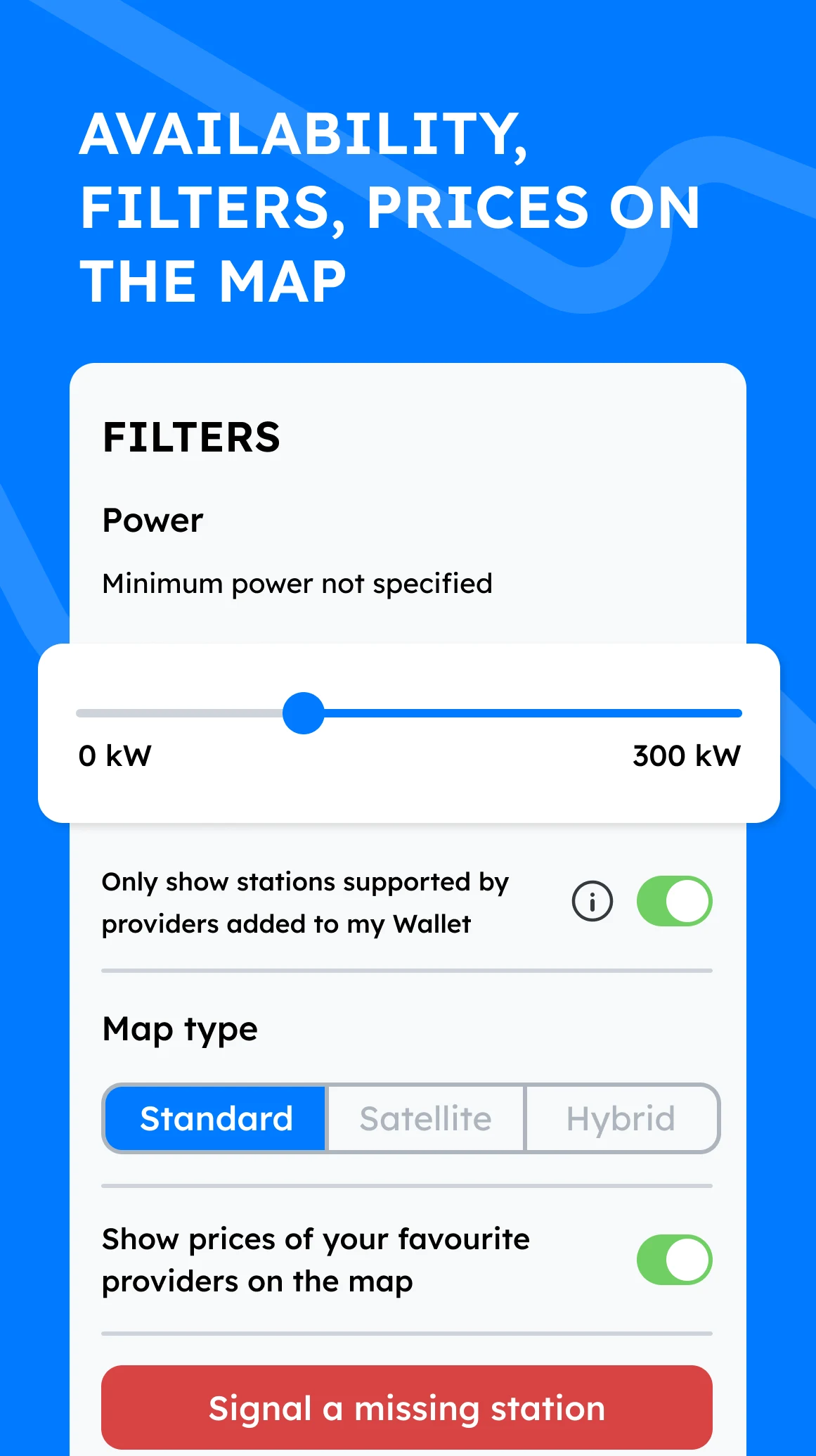 Chargeprice: EV map & prices screenshot
